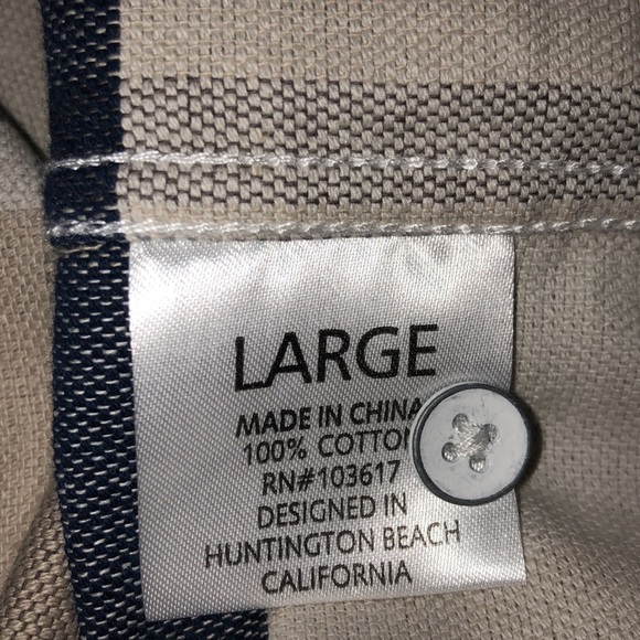 Men’s Costal Soft 100% Cotton Flannel Long Sleeve Button Down Size Large - Picture 9 of 9